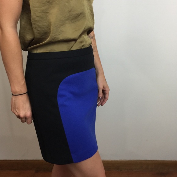 Vivienne Tam Blue Black Mod Print Mini Retro Skirt - Picture 4 of 8